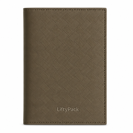 LiftyPack Cassis Leather Passport Holder
